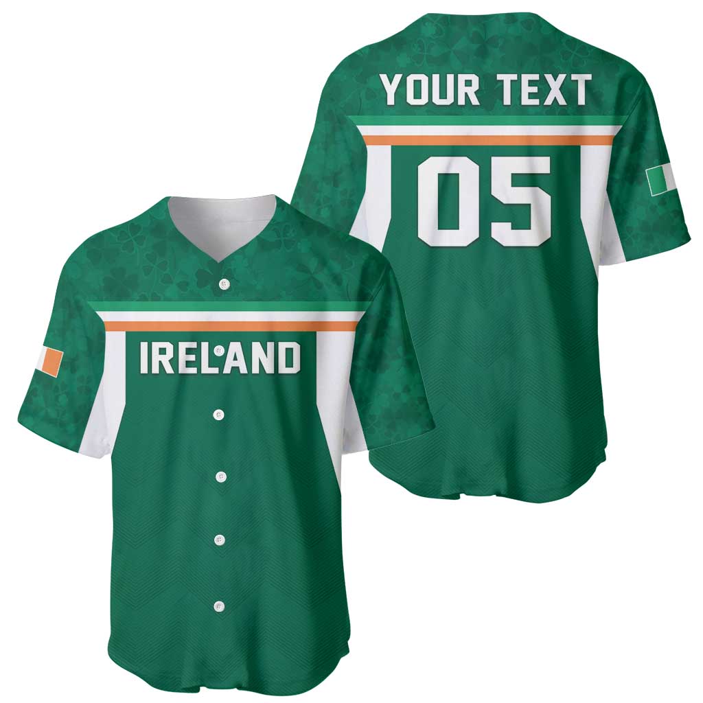 Custom Ireland Rugby Baseball Jersey Old Retro Style