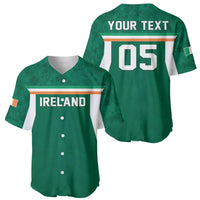 Custom Ireland Rugby Baseball Jersey Old Retro Style