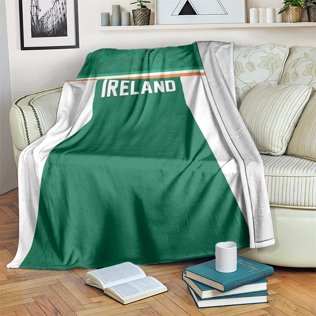 Ireland Rugby Blanket Old Retro Style
