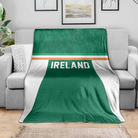 Ireland Rugby Blanket Old Retro Style