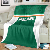 Ireland Rugby Blanket Old Retro Style