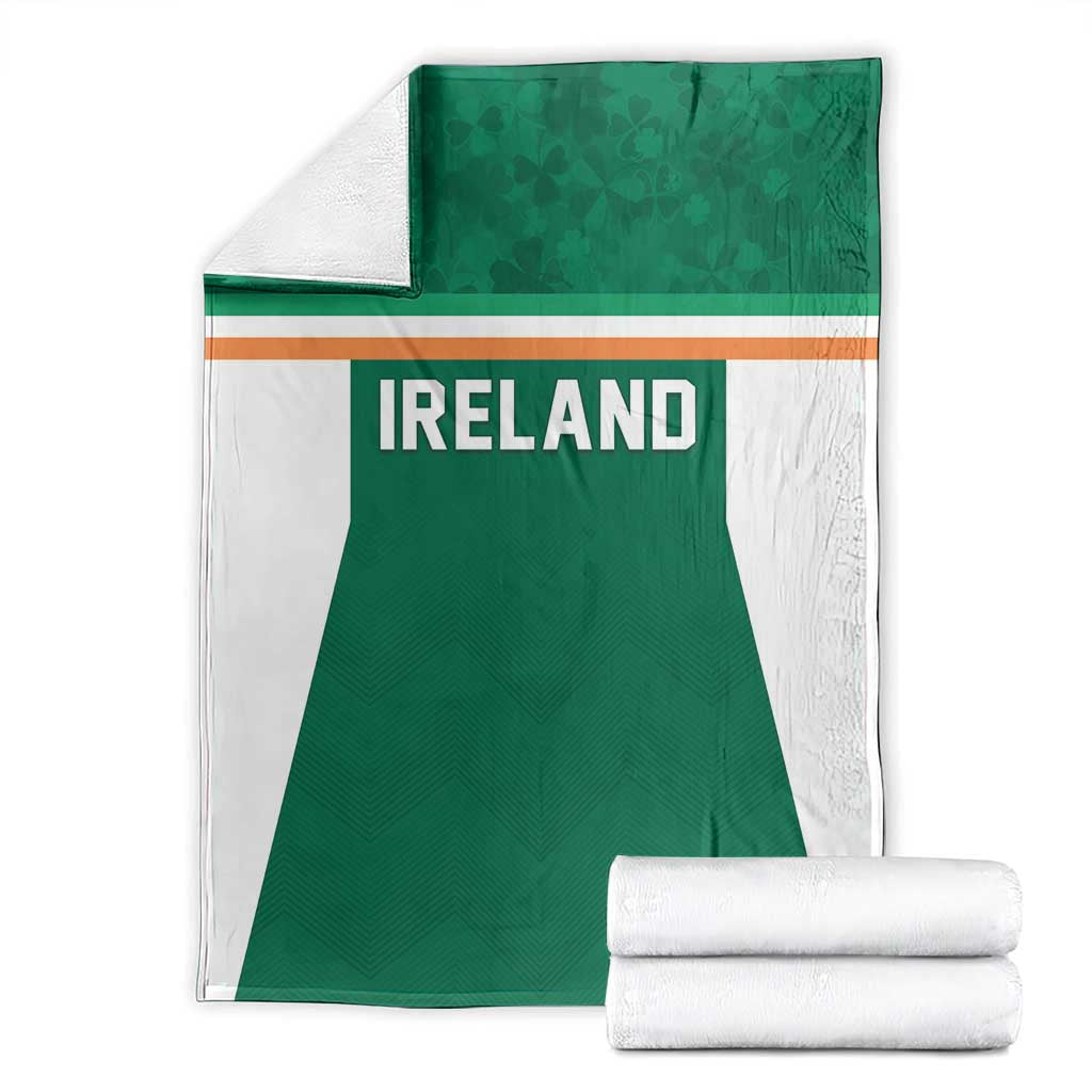 Ireland Rugby Blanket Old Retro Style