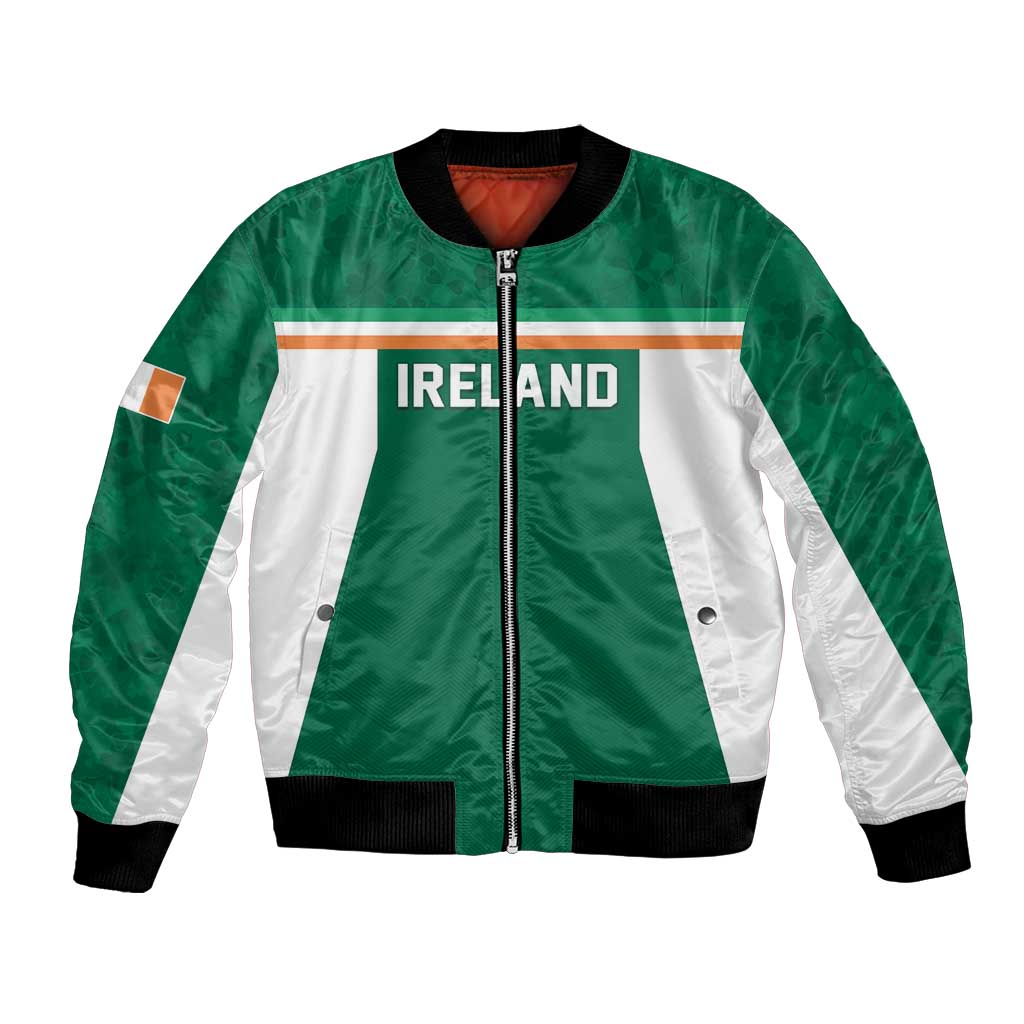 Custom Ireland Rugby Bomber Jacket Old Retro Style