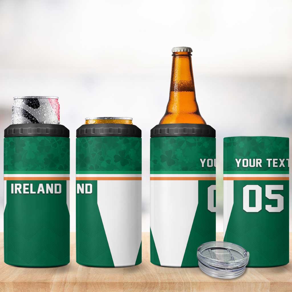 Custom Ireland Rugby 4 in 1 Can Cooler Tumbler Old Retro Style