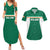 Custom Ireland Rugby Couples Matching Summer Maxi Dress and Hawaiian Shirt Old Retro Style