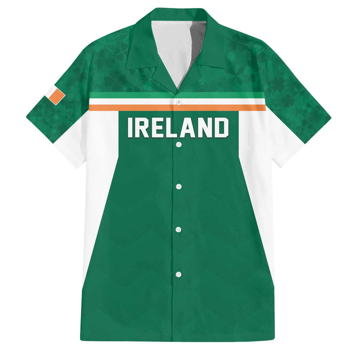 Custom Ireland Rugby Family Matching Off The Shoulder Long Sleeve Dress and Hawaiian Shirt Old Retro Style