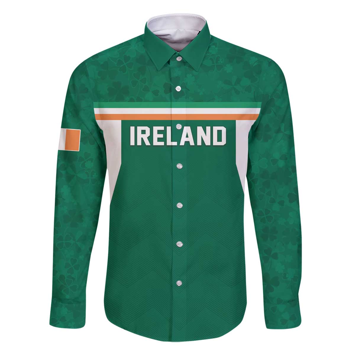 Custom Ireland Rugby Family Matching Off The Shoulder Long Sleeve Dress and Hawaiian Shirt Old Retro Style