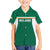 Custom Ireland Rugby Family Matching Off The Shoulder Long Sleeve Dress and Hawaiian Shirt Old Retro Style