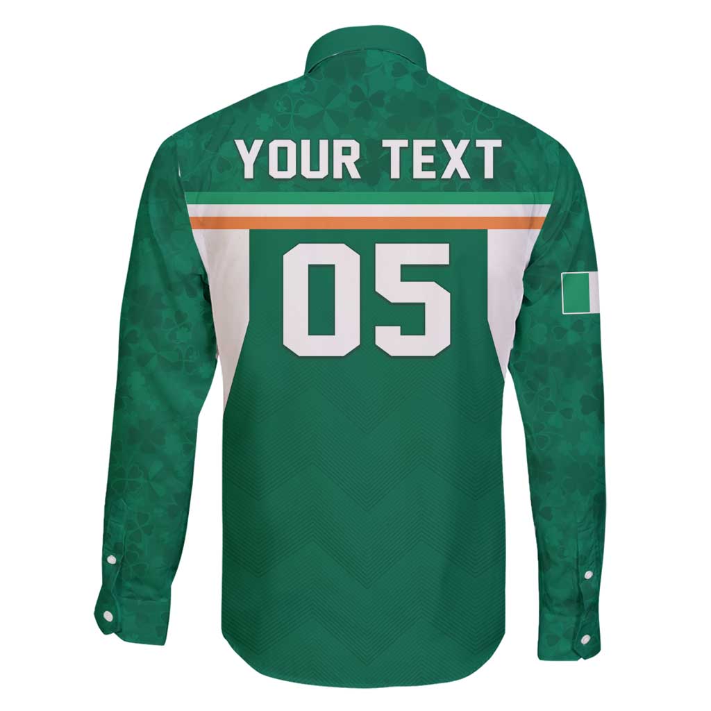 Custom Ireland Rugby Family Matching Off Shoulder Short Dress and Hawaiian Shirt Old Retro Style