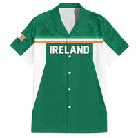 Custom Ireland Rugby Family Matching Short Sleeve Bodycon Dress and Hawaiian Shirt Old Retro Style