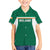 Custom Ireland Rugby Family Matching Short Sleeve Bodycon Dress and Hawaiian Shirt Old Retro Style