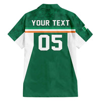 Custom Ireland Rugby Family Matching Summer Maxi Dress and Hawaiian Shirt Old Retro Style