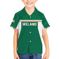 Custom Ireland Rugby Family Matching Summer Maxi Dress and Hawaiian Shirt Old Retro Style