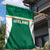 Ireland Rugby Garden Flag Old Retro Style