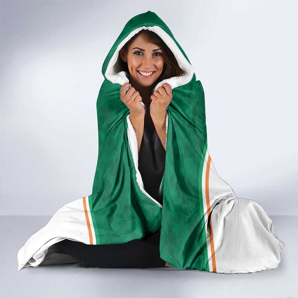 Ireland Rugby Hooded Blanket Old Retro Style