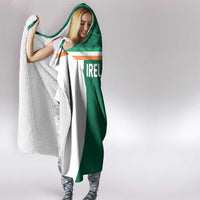 Ireland Rugby Hooded Blanket Old Retro Style