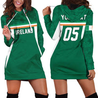 Custom Ireland Rugby Hoodie Dress Old Retro Style