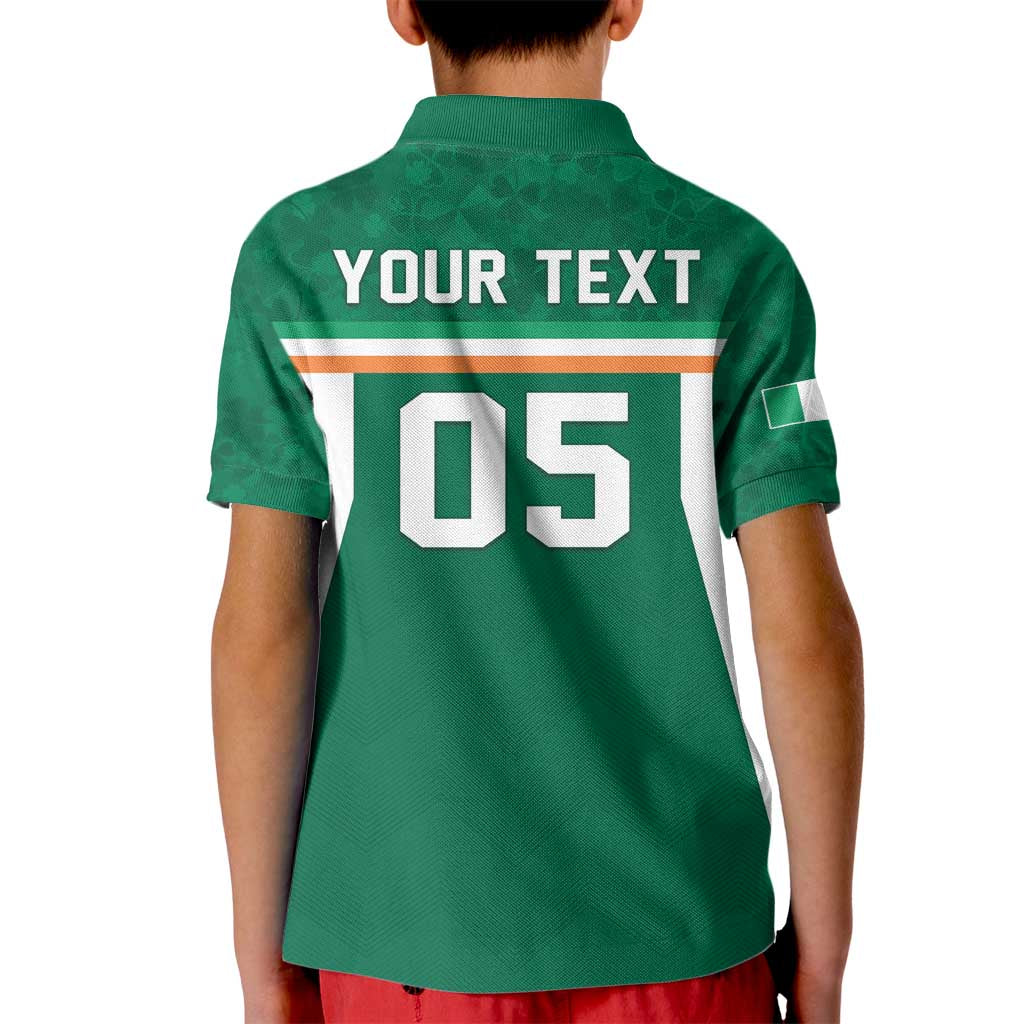 Custom Ireland Rugby Kid Polo Shirt Old Retro Style