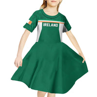 Custom Ireland Rugby Kid Short Sleeve Dress Old Retro Style