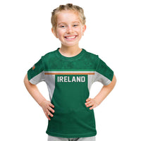 Custom Ireland Rugby Kid T Shirt Old Retro Style