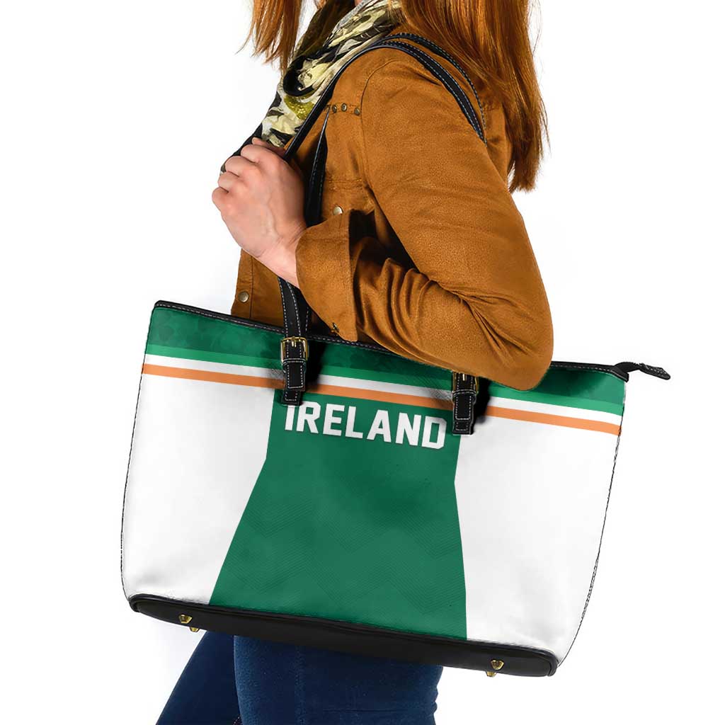 Ireland Rugby Leather Tote Bag Old Retro Style