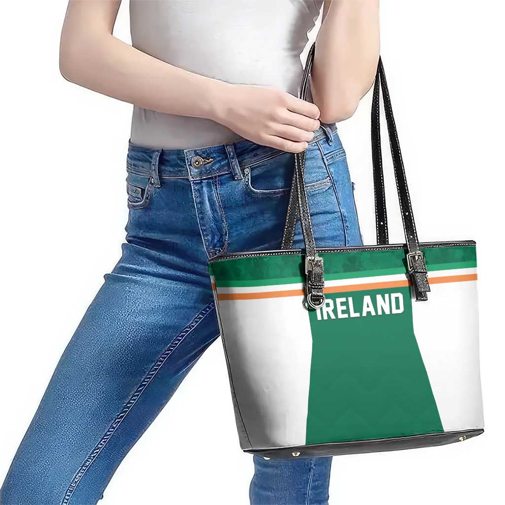 Ireland Rugby Leather Tote Bag Old Retro Style