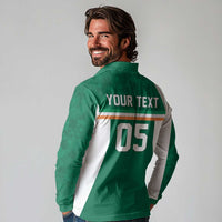 Custom Ireland Rugby Long Sleeve Polo Shirt Old Retro Style