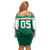 Custom Ireland Rugby Off Shoulder Short Dress Old Retro Style