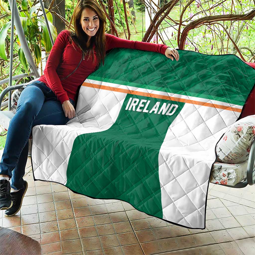 Ireland Rugby Quilt Old Retro Style