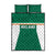Ireland Rugby Quilt Bed Set Old Retro Style