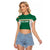 Custom Ireland Rugby Raglan Cropped T Shirt Old Retro Style