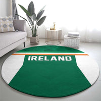 Ireland Rugby Round Carpet Old Retro Style