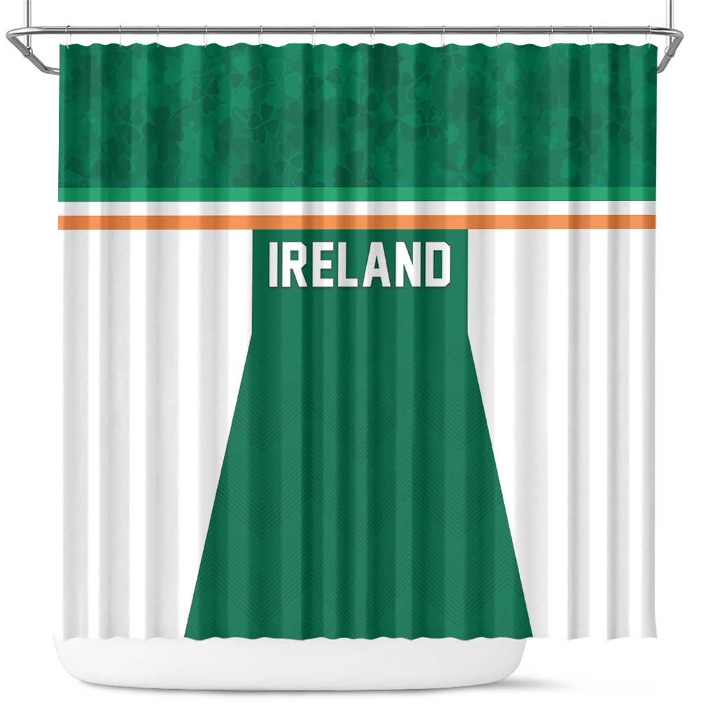 Ireland Rugby Shower Curtain Old Retro Style