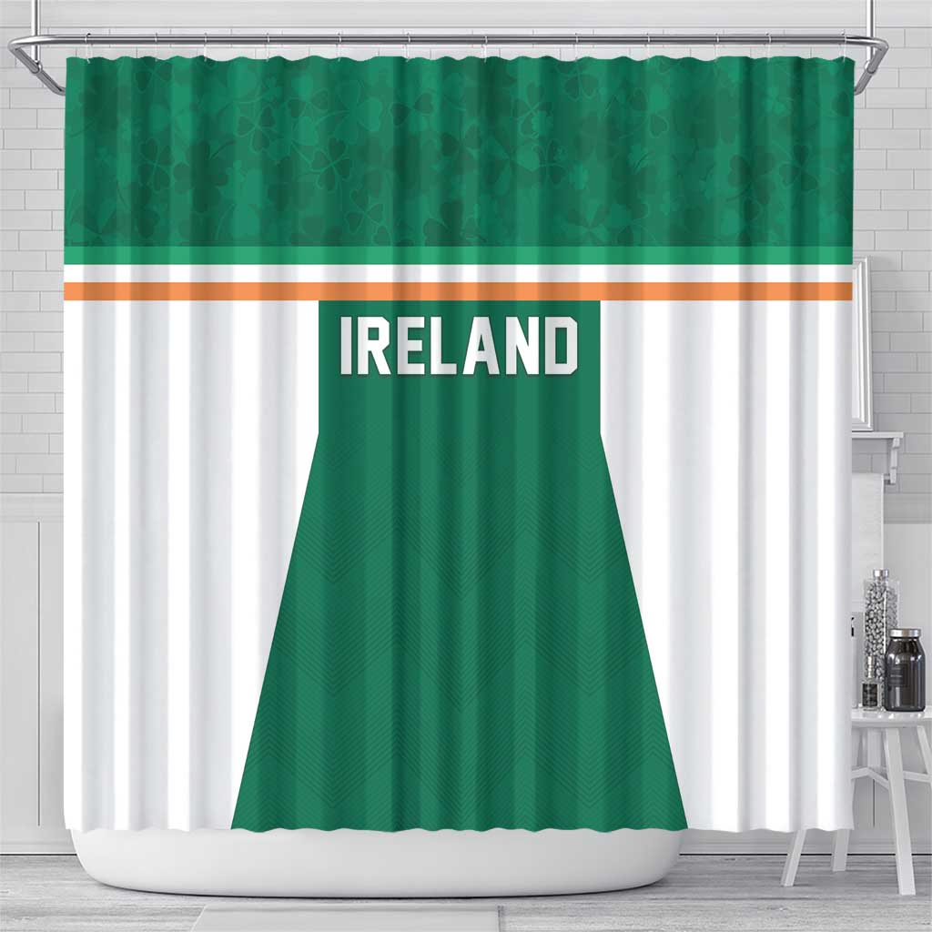 Ireland Rugby Shower Curtain Old Retro Style