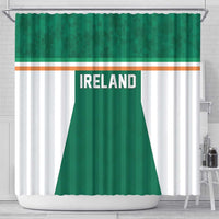 Ireland Rugby Shower Curtain Old Retro Style