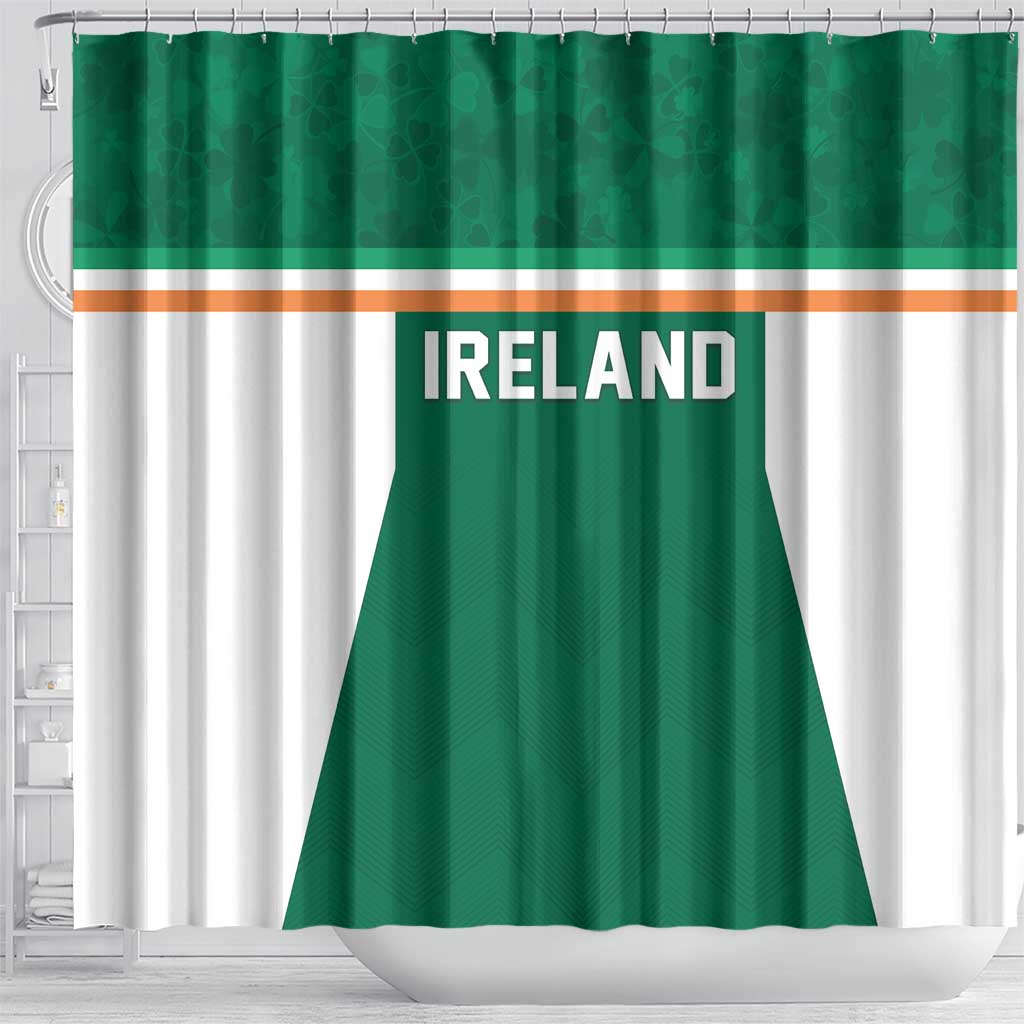 Ireland Rugby Shower Curtain Old Retro Style