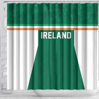 Ireland Rugby Shower Curtain Old Retro Style