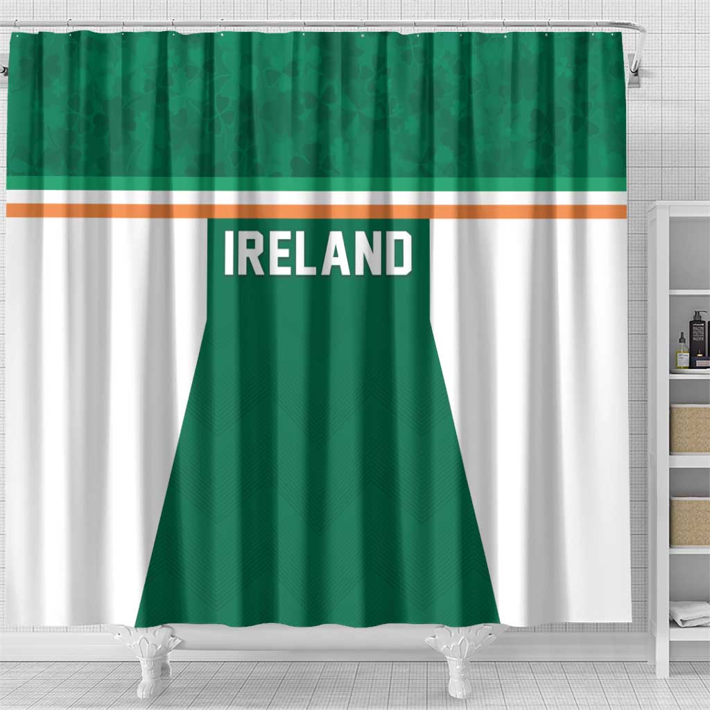 Ireland Rugby Shower Curtain Old Retro Style