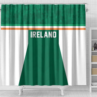 Ireland Rugby Shower Curtain Old Retro Style