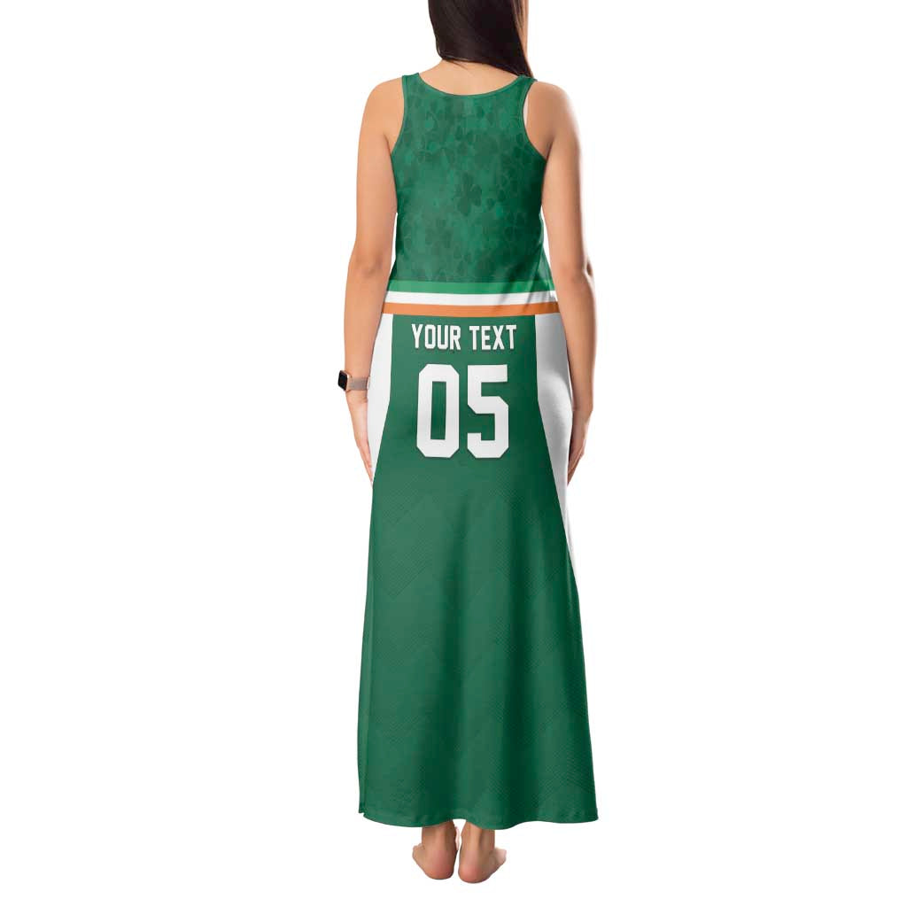 Custom Ireland Rugby Tank Maxi Dress Old Retro Style