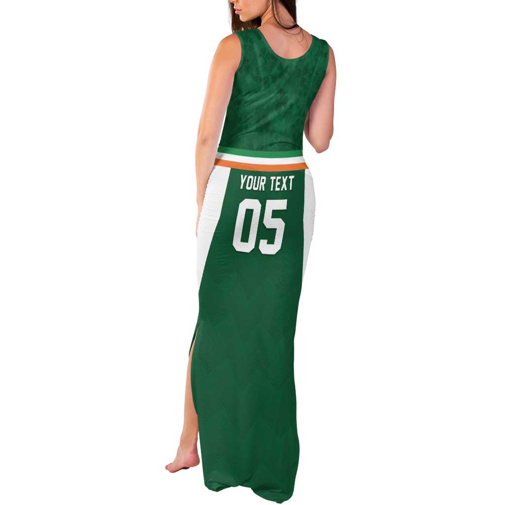 Custom Ireland Rugby Tank Maxi Dress Old Retro Style