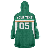Custom Ireland Rugby Wearable Blanket Hoodie Old Retro Style