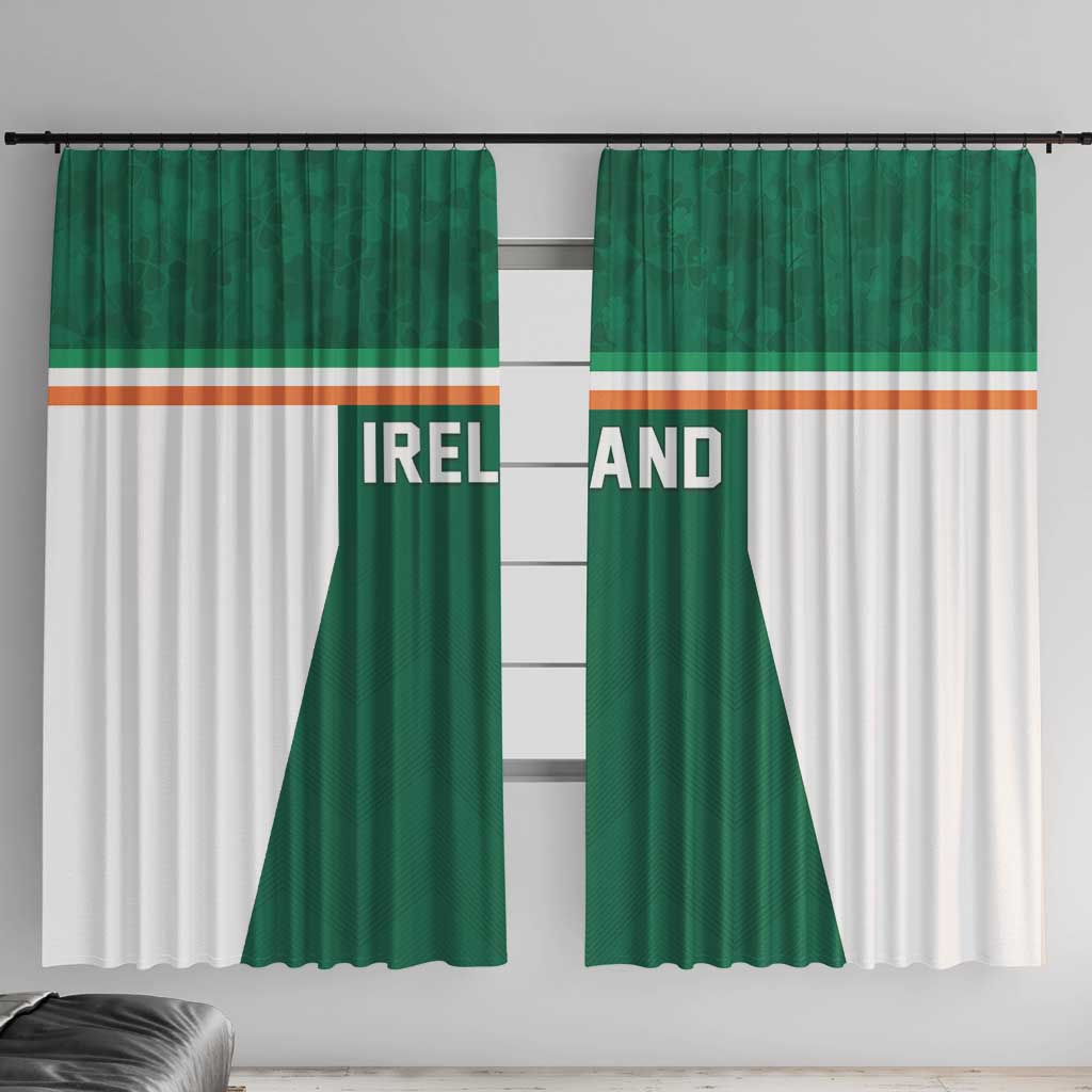 Ireland Rugby Window Curtain Old Retro Style