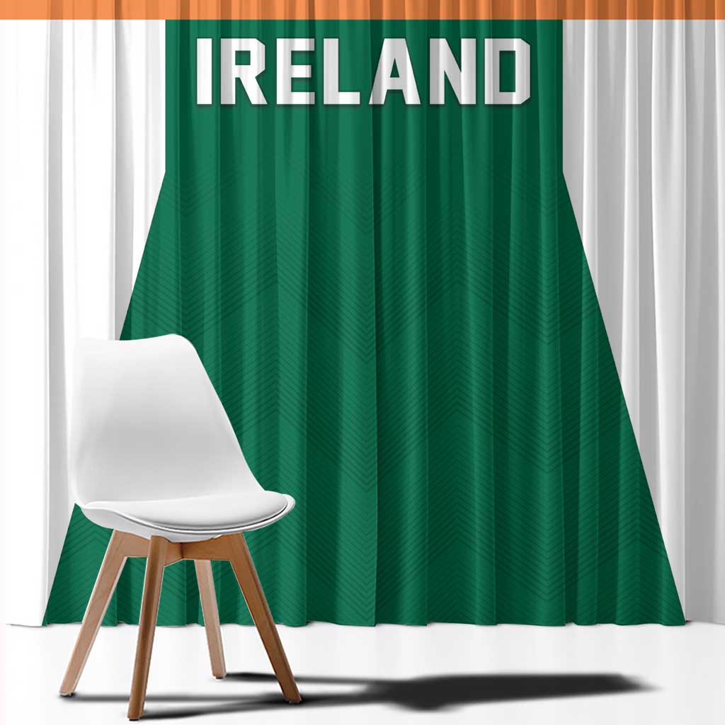 Ireland Rugby Window Curtain Old Retro Style