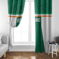 Ireland Rugby Window Curtain Old Retro Style