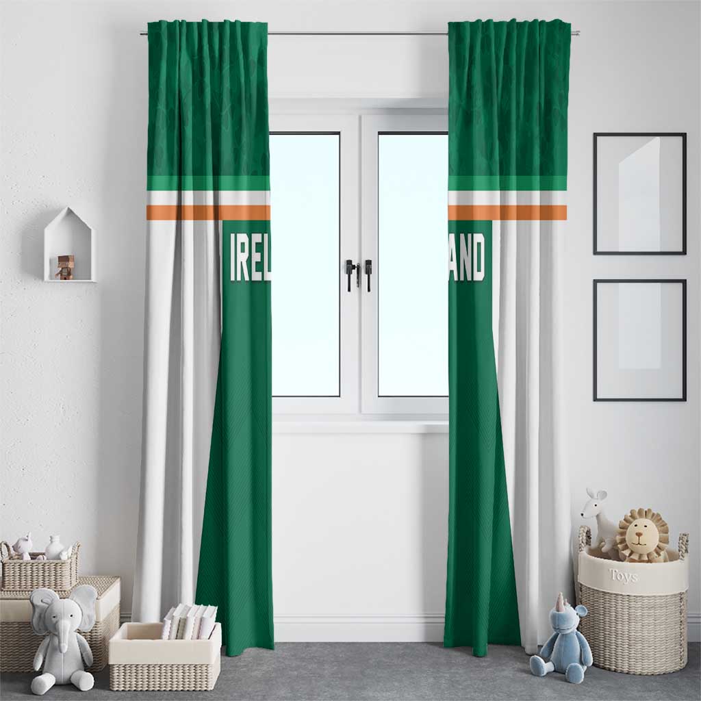 Ireland Rugby Window Curtain Old Retro Style