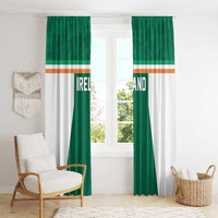Ireland Rugby Window Curtain Old Retro Style