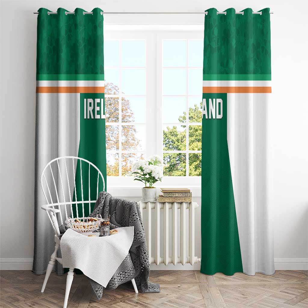 Ireland Rugby Window Curtain Old Retro Style