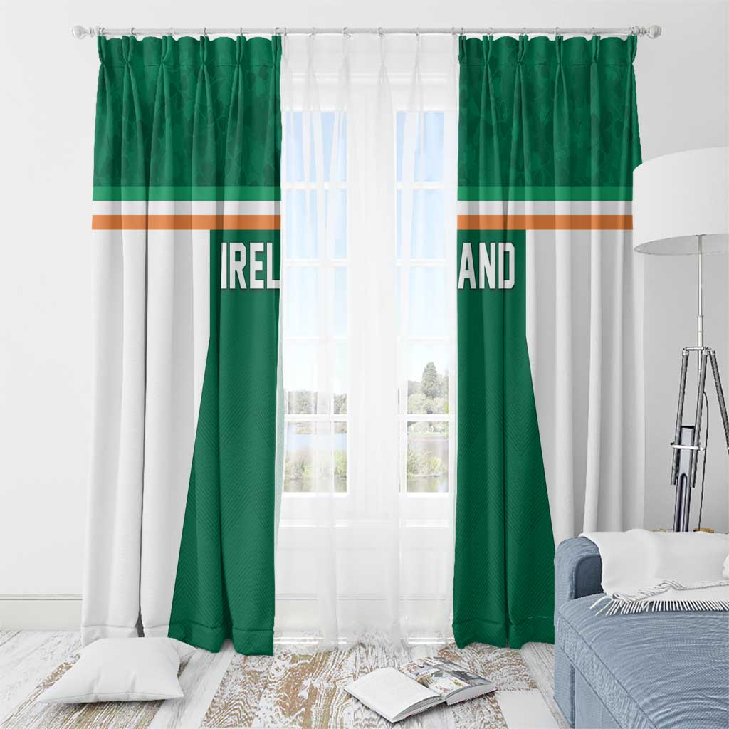 Ireland Rugby Window Curtain Old Retro Style