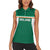 Custom Ireland Rugby Women Sleeveless Polo Shirt Old Retro Style